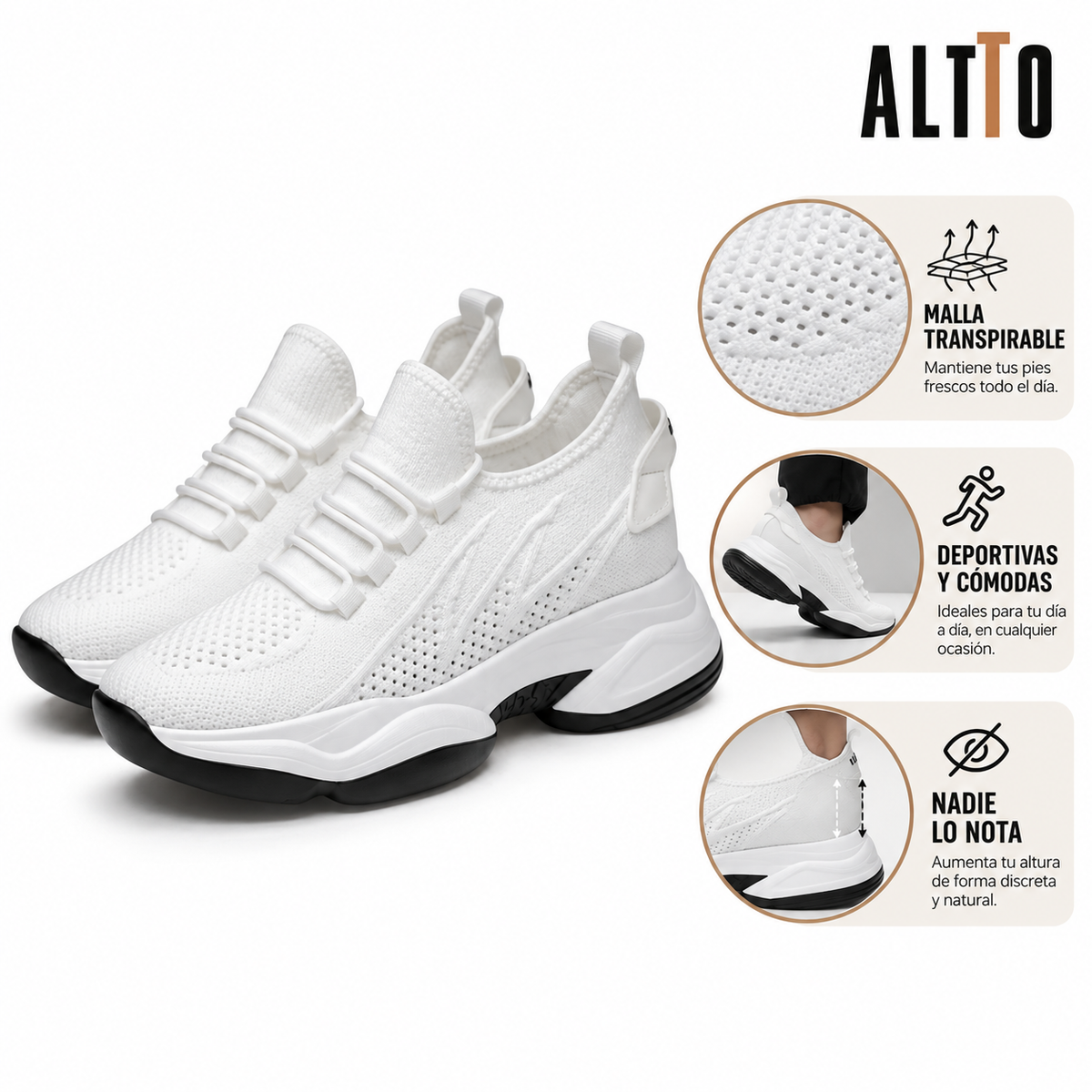 ALTTO MESH® · Zapatilla liviana de malla