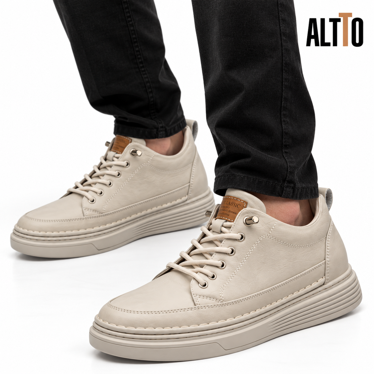 ALTTO LEATHER® · Zapatilla de cuero