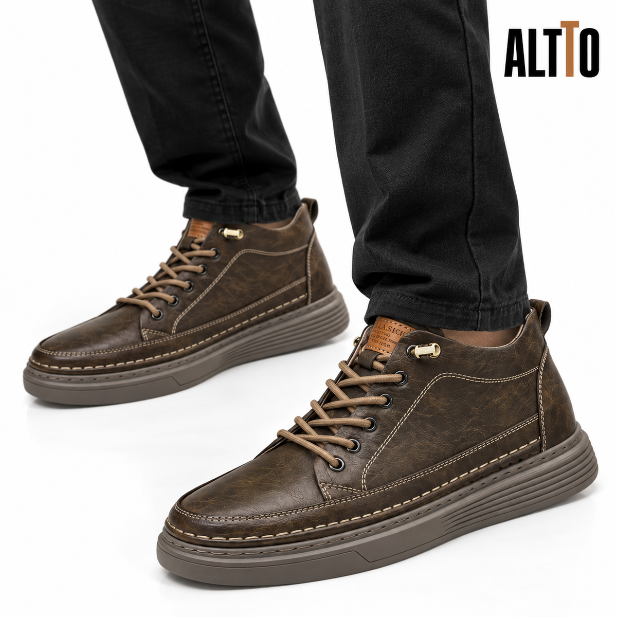 ALTTO LEATHER® · Zapatilla de cuero
